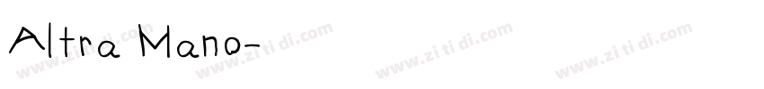 Altra Mano字体转换